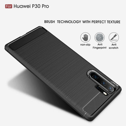 Pouzdro pro Huawei P30 Pro New Edition / P30 Pro, Techsuit, Carbon, Černé
