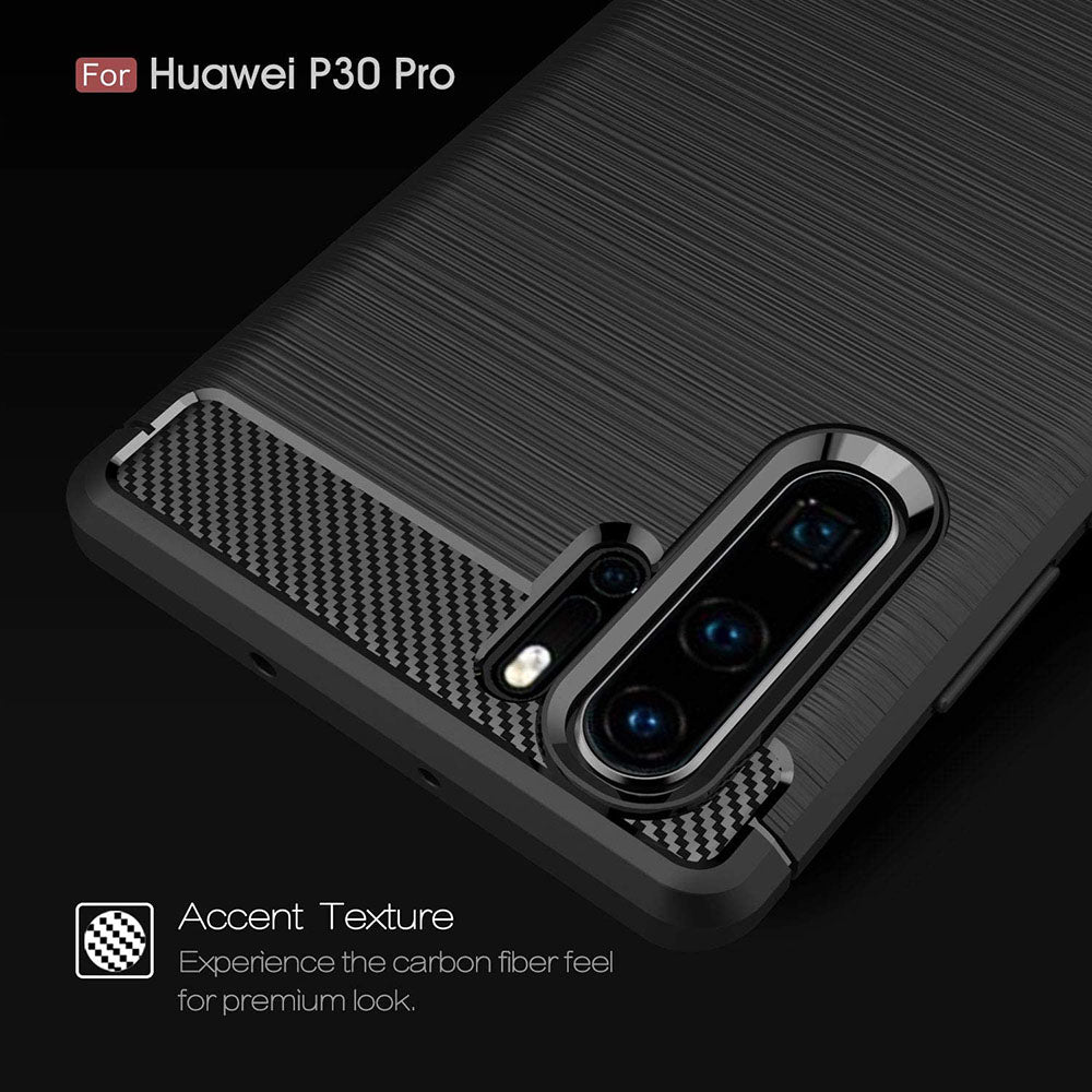 Pouzdro pro Huawei P30 Pro New Edition / P30 Pro, Techsuit, Carbon, Černé