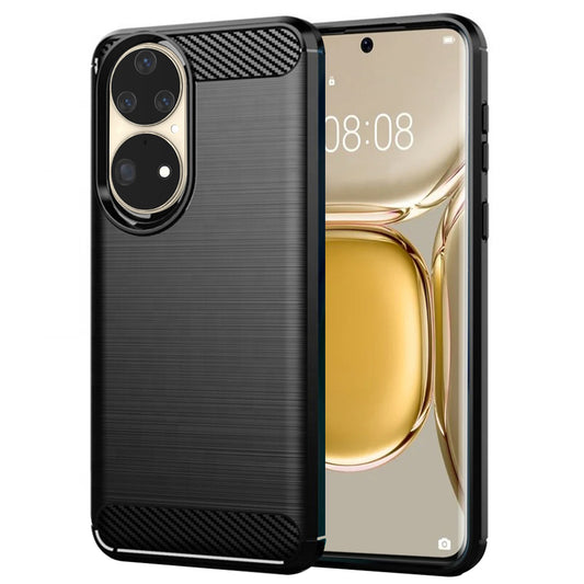 Pouzdro pro Huawei P50 Pro, Techsuit, Carbon, Černé