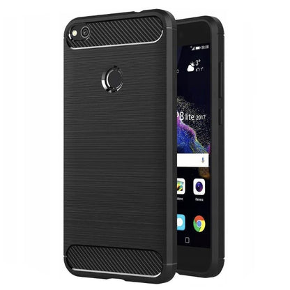 Pouzdro pro Huawei P9 Lite (2017) / P8 Lite (2017), Techsuit, Carbon, Černá
