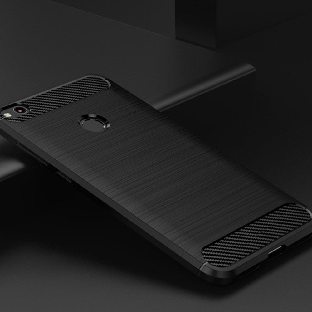 Pouzdro pro Huawei P9 Lite (2017) / P8 Lite (2017), Techsuit, Carbon, Černá