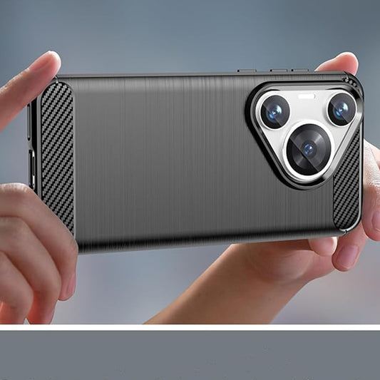 Pouzdro pro Huawei Pura 70 Pro, Techsuit, Carbon, Černé
