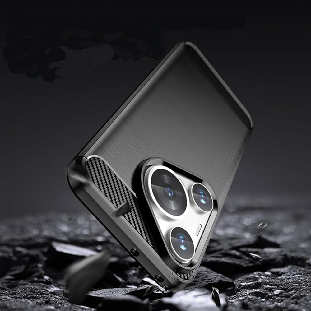 Pouzdro pro Huawei Pura 70, Techsuit, Carbon, Modré