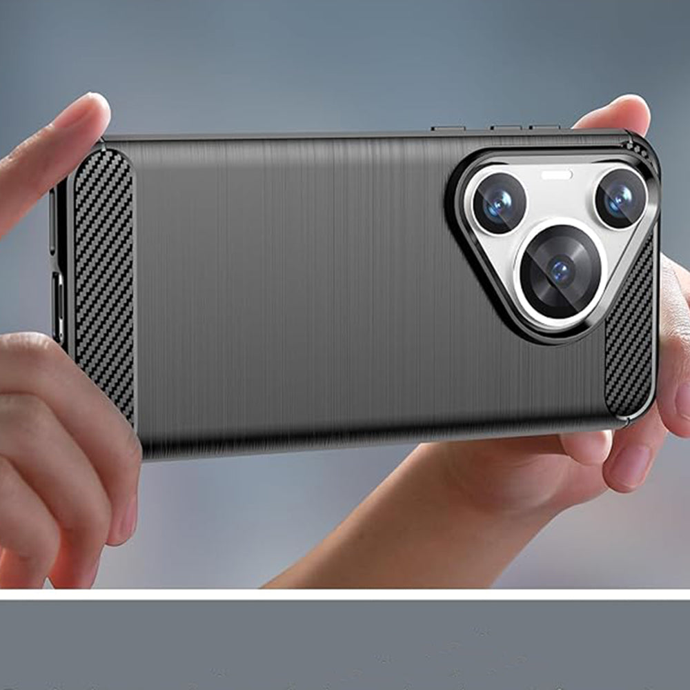 Pouzdro pro Huawei Pura 70, Techsuit, Carbon, Modré