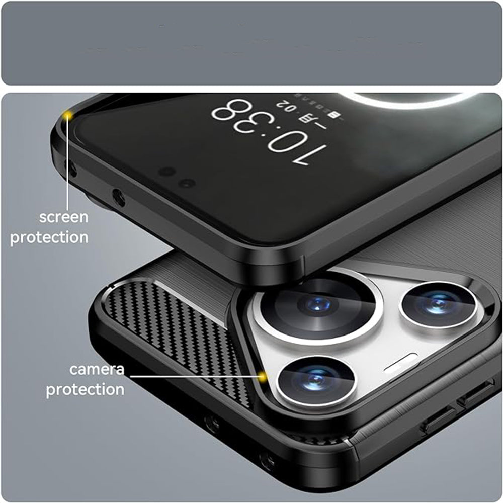 Pouzdro pro Huawei Pura 70, Techsuit, Carbon, Modré