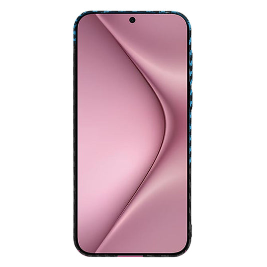 Pouzdro pro Huawei Pura 70, Techsuit, Carbonite FiberShell, Černá Bleu