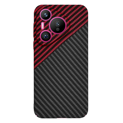 Pouzdro pro Huawei Pura 70, Techsuit, Carbonite FiberShell, Černo-červené