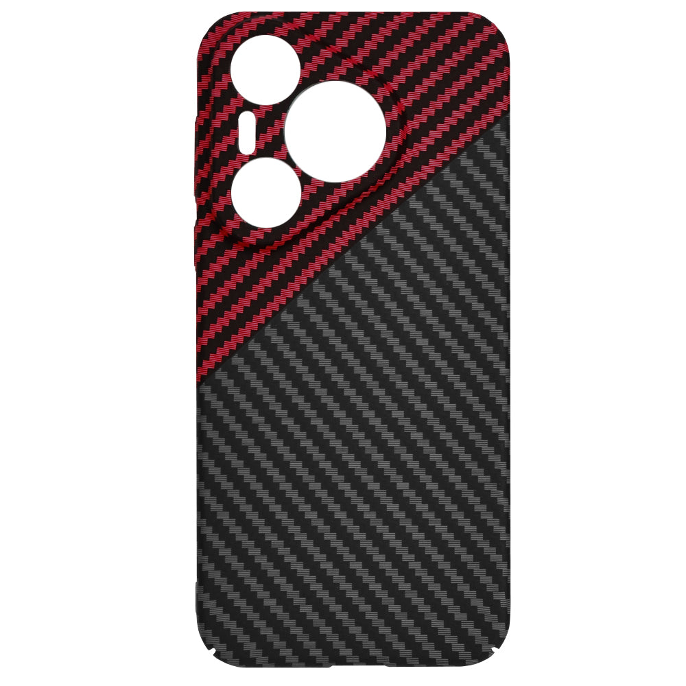 Pouzdro pro Huawei Pura 70, Techsuit, Carbonite FiberShell, Černo-červené