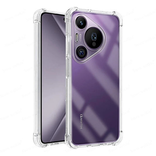Pouzdro pro Huawei Pura 70, Techsuit, Odolné proti nárazům, Průhledné