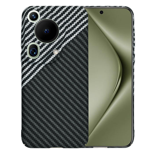 Pouzdro pro Huawei Pura 70 Ultra, Techsuit, Carbonite FiberShell, Černo-šedé
