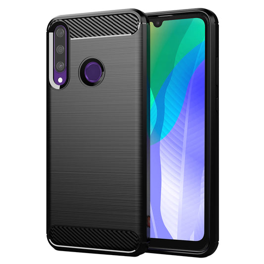 Pouzdro pro Huawei Y6p, Techsuit, Carbon, Černé