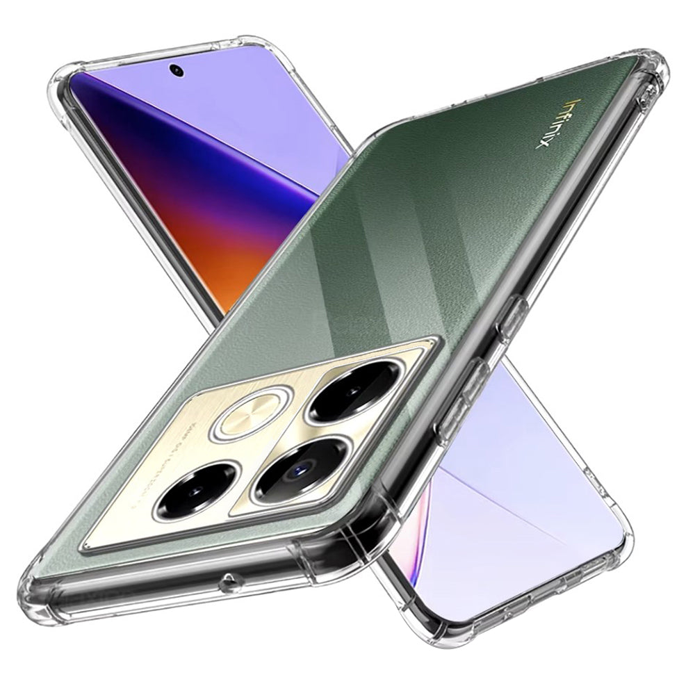 Pouzdro pro Infinix Note 40 Pro+, Techsuit, Shockproof Clear, Transparentní