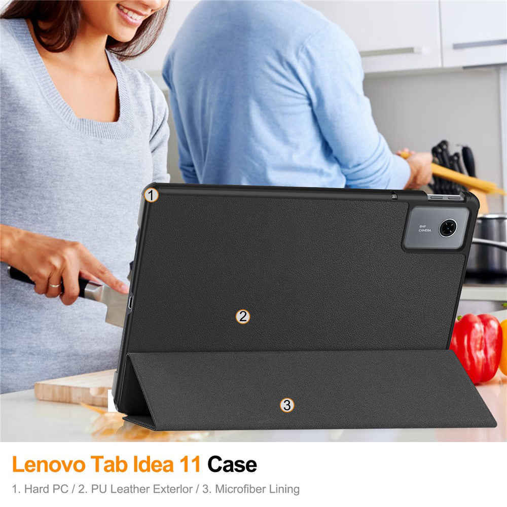 Pouzdro pro Lenovo Idea Tab 11, Techsuit, FoldPro, černé