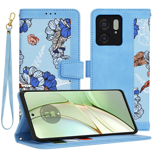 Pouzdro pro Motorola Edge (2023) / Edge 40, Techsuit, FlipCraft, Modré