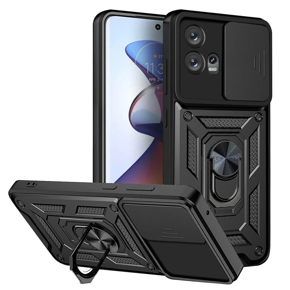 Pouzdro pro Motorola Edge 30 Fusion, Techsuit, CamShield, Černé