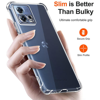 Pouzdro pro Motorola Edge 30 Fusion, Techsuit, Odolné proti nárazům, Průhledné