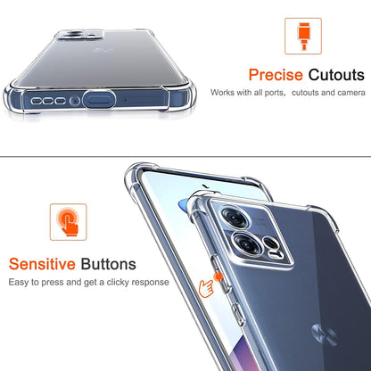 Pouzdro pro Motorola Edge 30 Fusion, Techsuit, Odolné proti nárazům, Průhledné