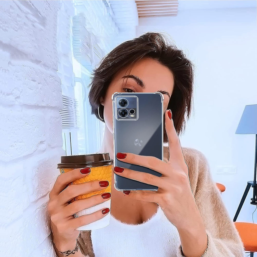 Pouzdro pro Motorola Edge 30 Fusion, Techsuit, Odolné proti nárazům, Průhledné