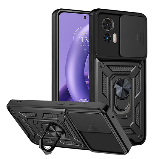 Pouzdro pro Motorola Edge 30 Neo, Techsuit, CamShield, Černé