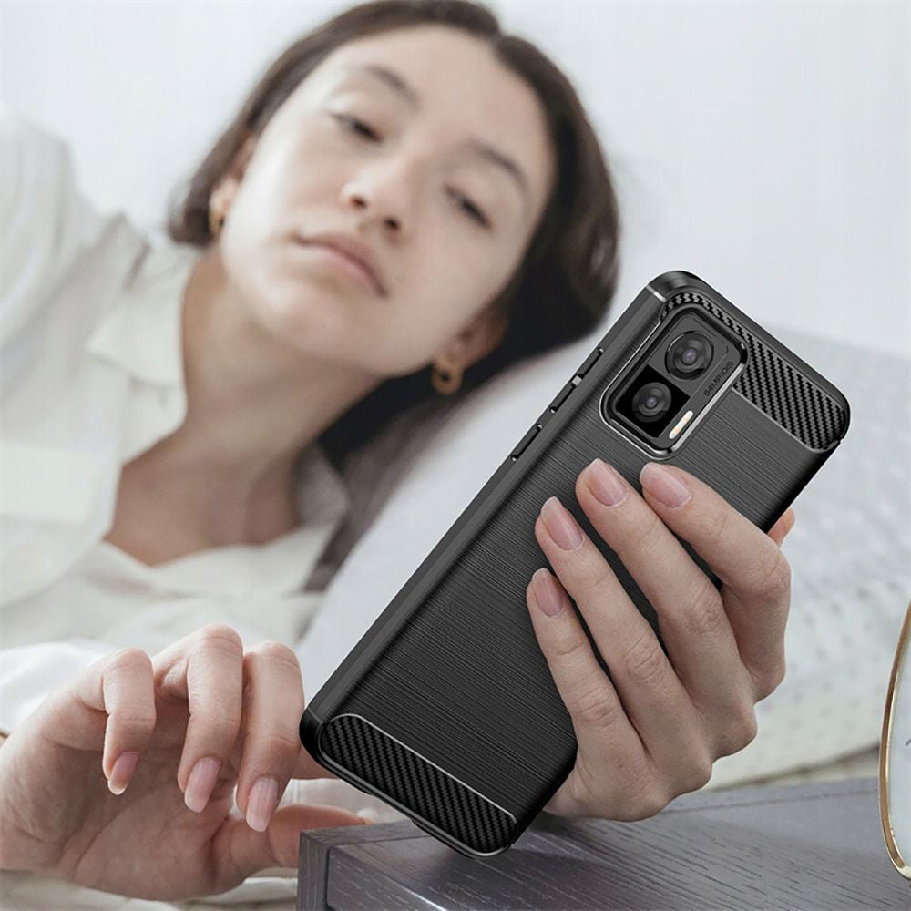 Pouzdro pro Motorola Edge 30 Neo, Techsuit, Carbon, Černé