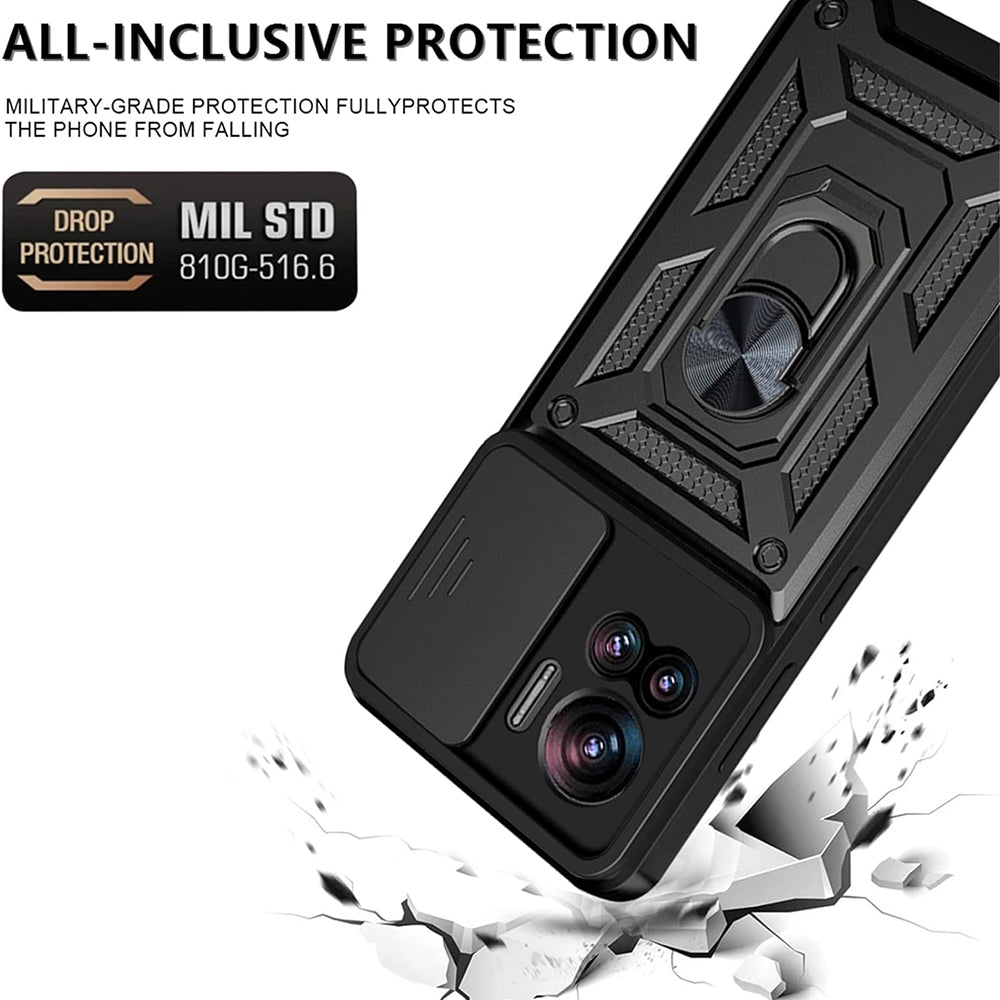 Pouzdro pro Motorola Edge 30 Ultra, Techsuit, CamShield, Černé