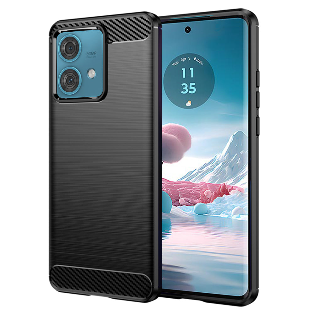 Pouzdro pro Motorola Edge 40 Neo, Techsuit, Carbon, Černé