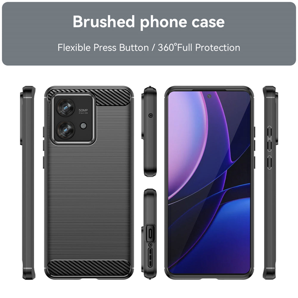 Pouzdro pro Motorola Edge 40 Neo, Techsuit, Carbon, Černé