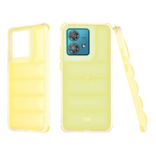 Pouzdro pro Motorola Edge 40 Neo, Techsuit, Wave Shield, Žluté