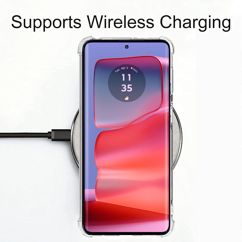 Pouzdro pro Motorola Edge 50 Pro, Techsuit, Odolné proti nárazům, Průhledné