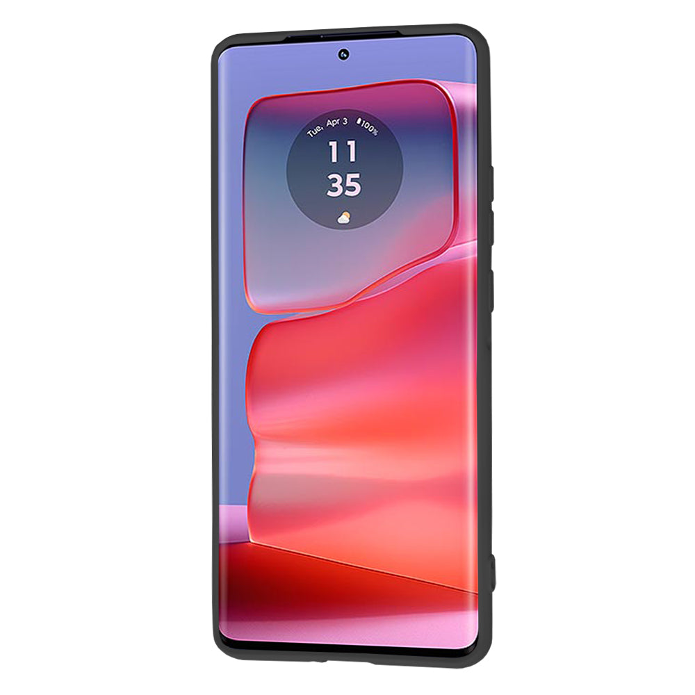 Case for Motorola Edge 50 Pro, Techsuit, SoftFlex, Black