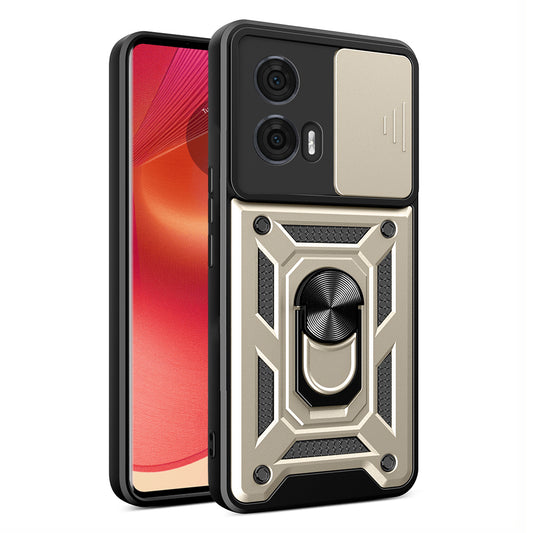 Case for Motorola Edge 50, Techsuit, CamShield, Gold
