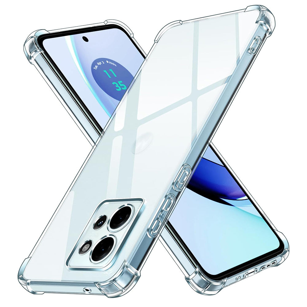 Case for Motorola Edge 50, Techsuit, Shockproof Clear, Transparent