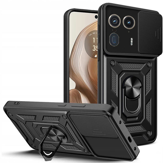 Pouzdro pro Motorola Edge 50 Ultra, Techsuit, CamShield, Černé
