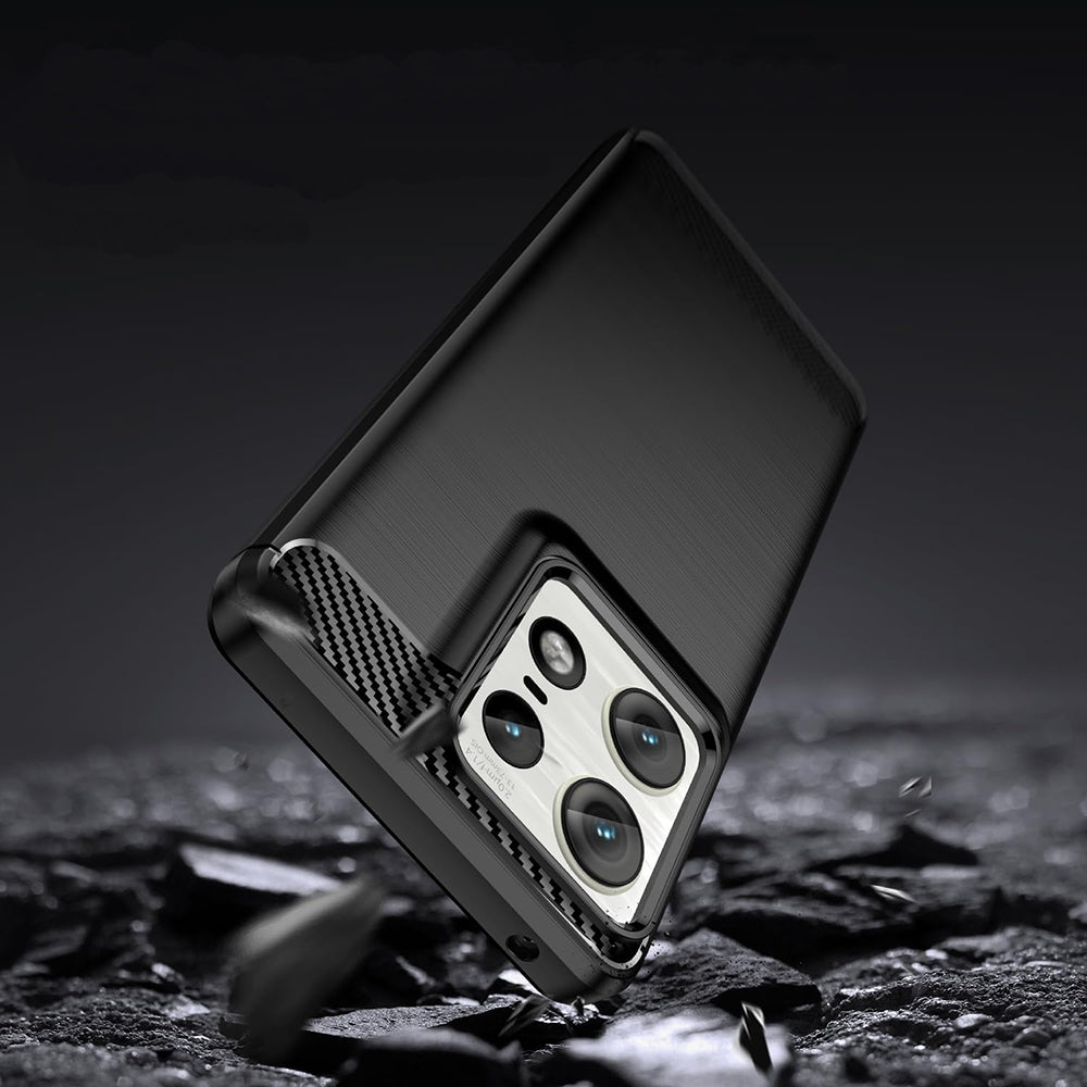 Pouzdro pro Motorola Edge 50 Ultra, Techsuit, Carbon, Černé