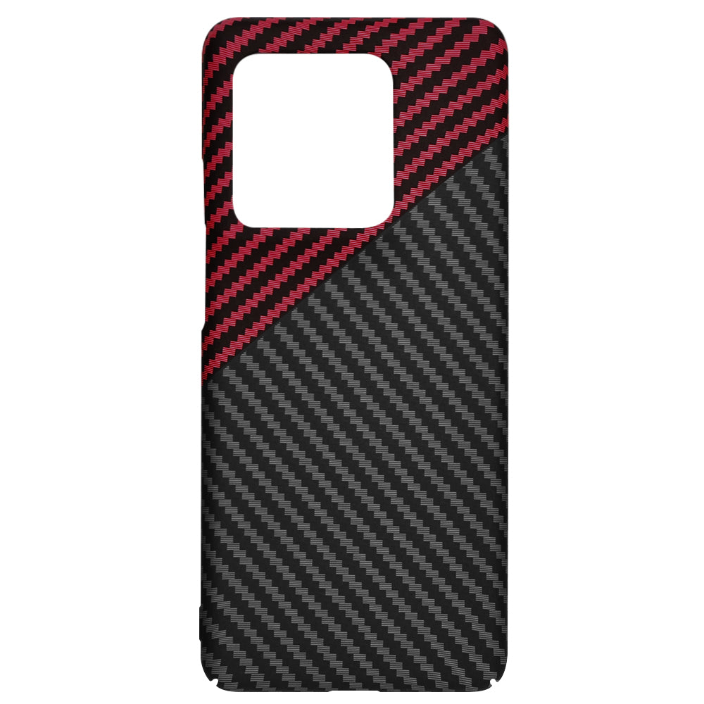 Pouzdro pro Motorola Edge 50 Ultra, Techsuit, Carbonite FiberShell, Černo-červené