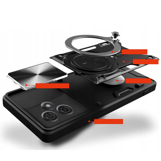 Pouzdro pro Motorola Edge 60 Fusion / Edge 60, Techsuit, CamGuard Pro, Černé