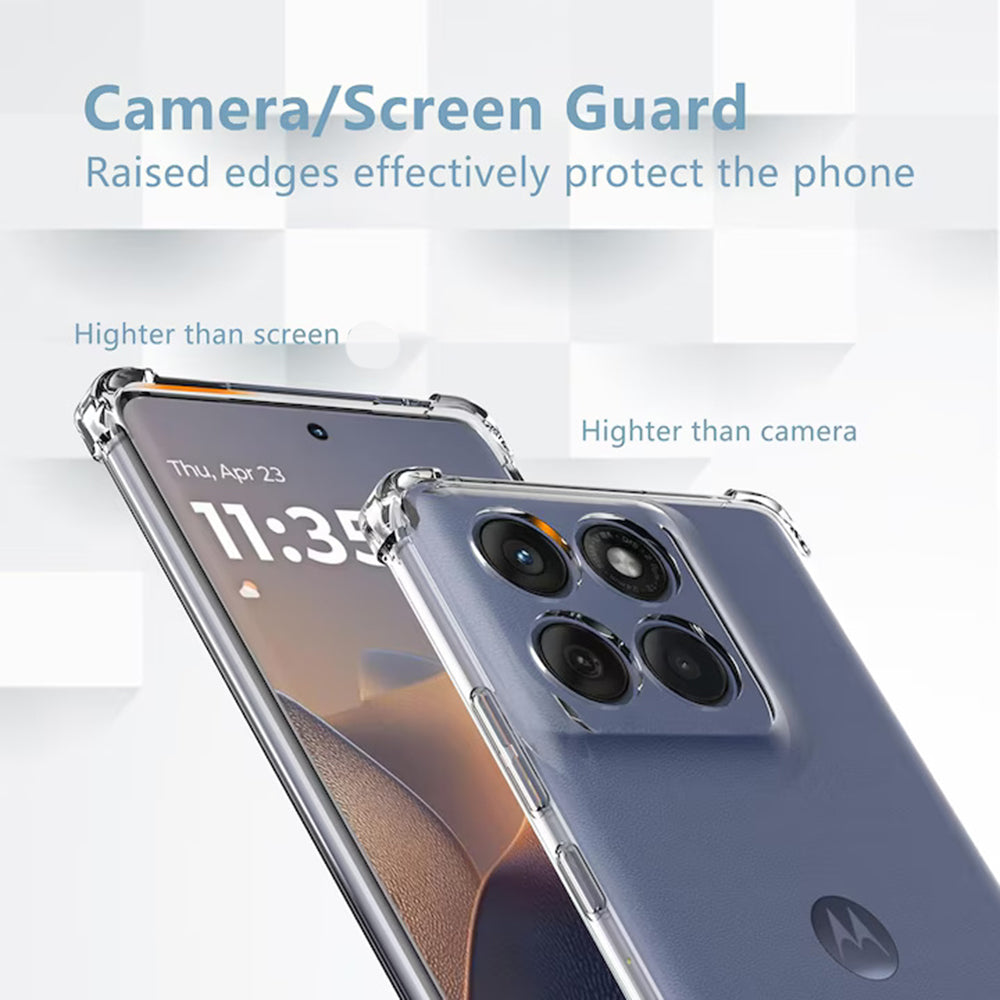Pouzdro pro Motorola Edge 60 Fusion / Edge 60, Techsuit, nárazuvzdorné průhledné, transparentní