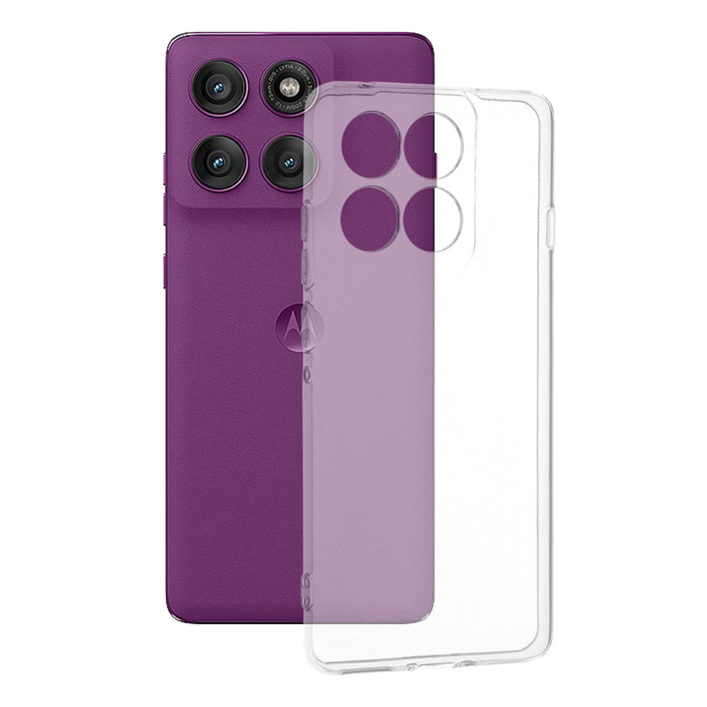 Case for Motorola Edge 60 Pro, Techsuit, Clear, Transparent