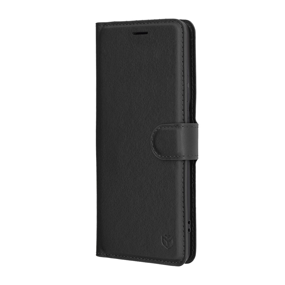 Pouzdro pro Motorola Edge 60 Pro, Techsuit, kožené folio, černé