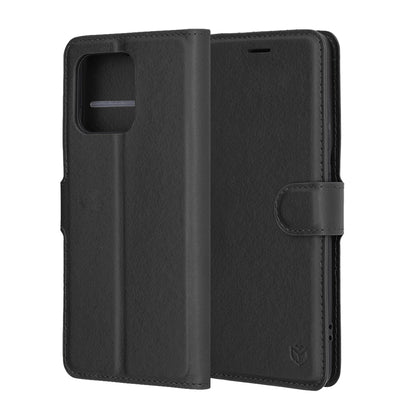 Pouzdro pro Motorola Edge 60 Pro, Techsuit, kožené folio, černé