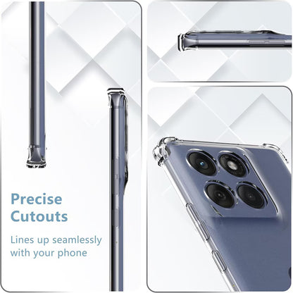 Case for Motorola Edge 60 Pro, Techsuit, Shockproof Clear, Transparent