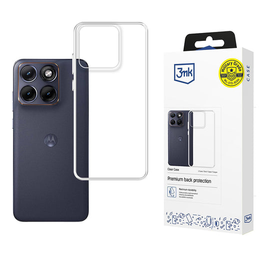 Pouzdro pro Motorola Edge 70 Fusion, 3MK, Clear, Průhledné