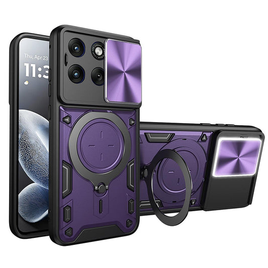 Pouzdro pro Motorola Edge 70 Fusion, Techsuit, CamGuard Pro, Fialové