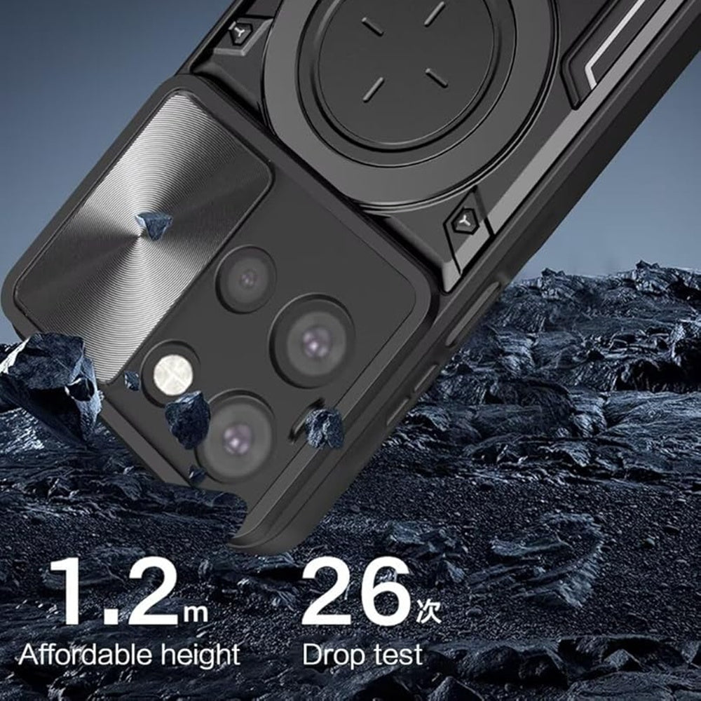 Pouzdro pro Motorola Edge 70 Fusion, Techsuit, CamGuard Pro, Černá