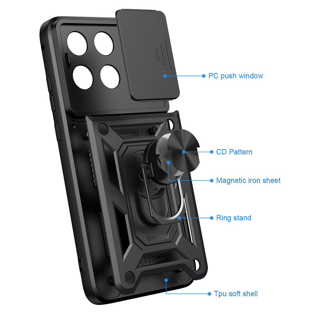 Pouzdro pro Motorola Edge 70 Fusion, Techsuit, CamShield, Modrá