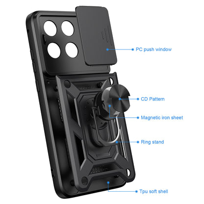 Pouzdro pro Motorola Edge 70 Fusion, Techsuit, CamShield, Modrá