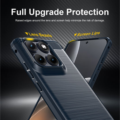 Pouzdro pro Motorola Edge 70 Fusion, Techsuit, Carbon, Modrá
