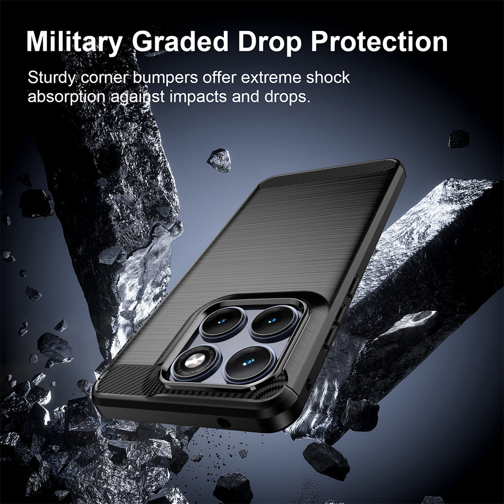 Pouzdro pro Motorola Edge 70 Fusion, Techsuit, Carbon, Černá