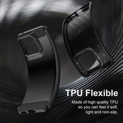 Pouzdro pro Motorola Edge 70 Fusion, Techsuit, Carbon, Černá