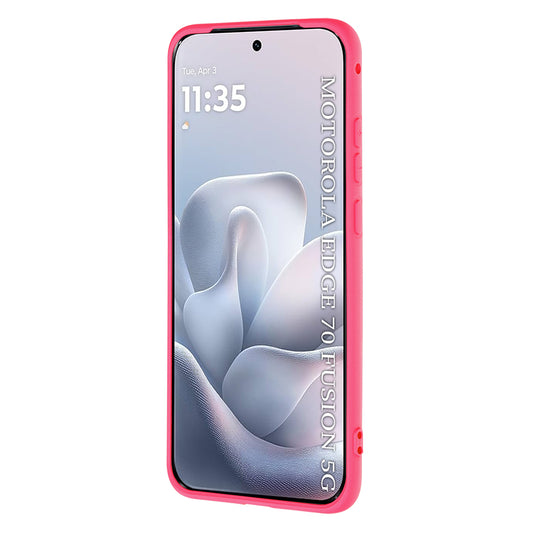 Pouzdro pro Motorola Edge 70 Fusion, Techsuit, SoftFlex, Tmavě růžové